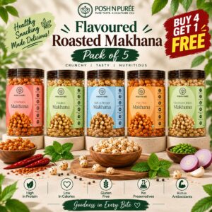Flavoured Roasted Makhana - Buy 4 Get 1 Free